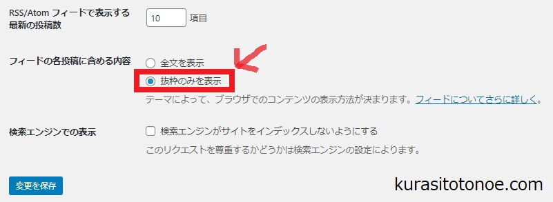 FeedlyのWordPressの表示設定