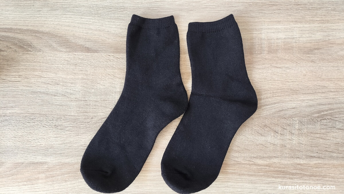 冬用靴下は履くホカロン